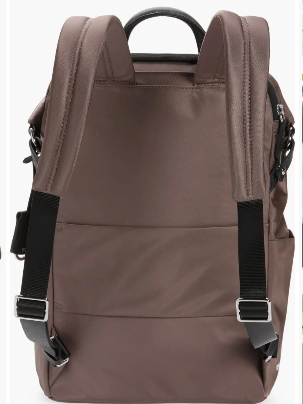 Tumi Voyageur Paige 15” Nylon & Leather Backpack Khaki Bag NWOT